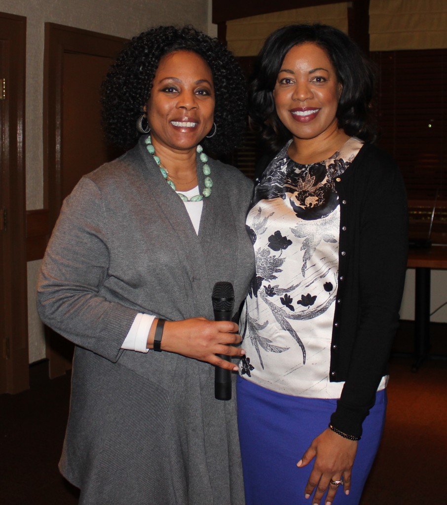 Dallas SWE Vice President Cherrie Fisher and Debra Hunter Johnson