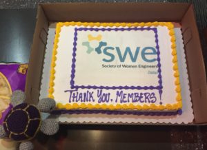 Our Region C turtle mascot, CeCe, loved the custom SWE cake!