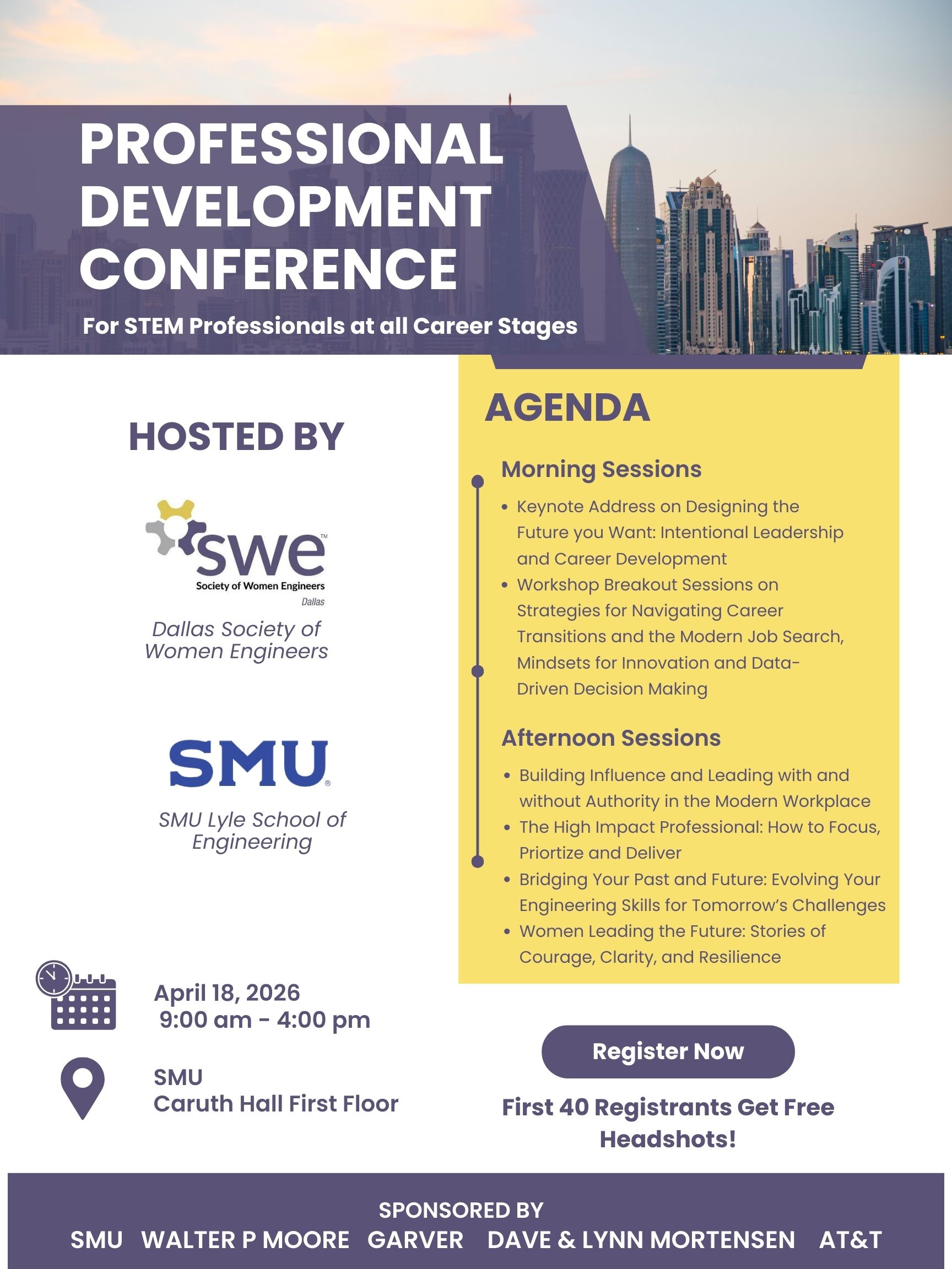 2026 Dallas SWE Professional Development Conference Schedule is Now ...