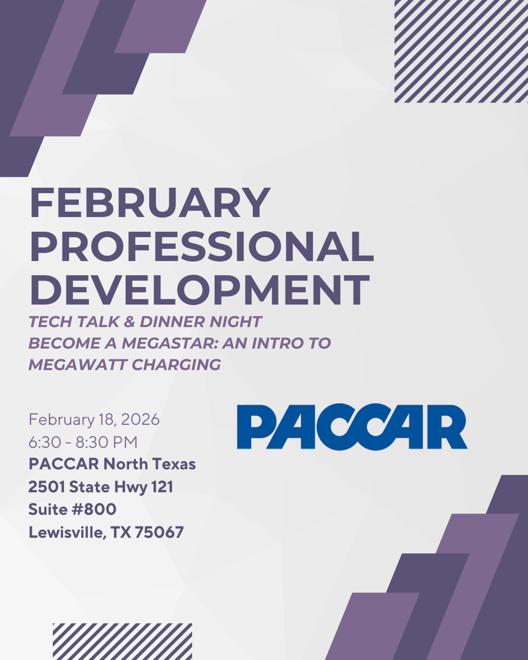 February Professional Development Event: Tech Talk & Dinner Night ...